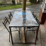 Industrial style table and chairs
