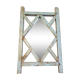 Old mirror claustras in Burmese teak