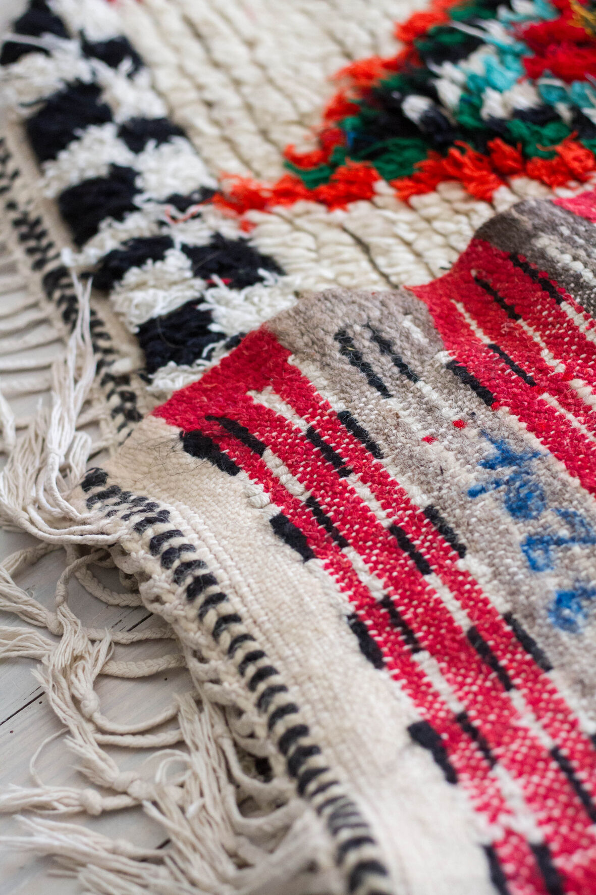 Berber ourika to rhombuses 125 x 180 cm