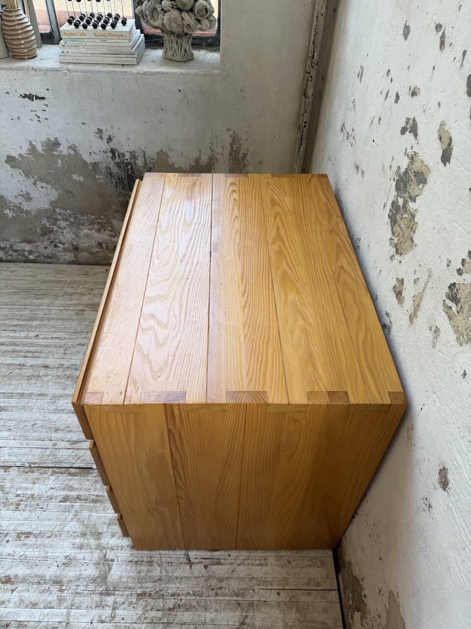 Bureau + commode + tabouret pin Maison Regain Savoie