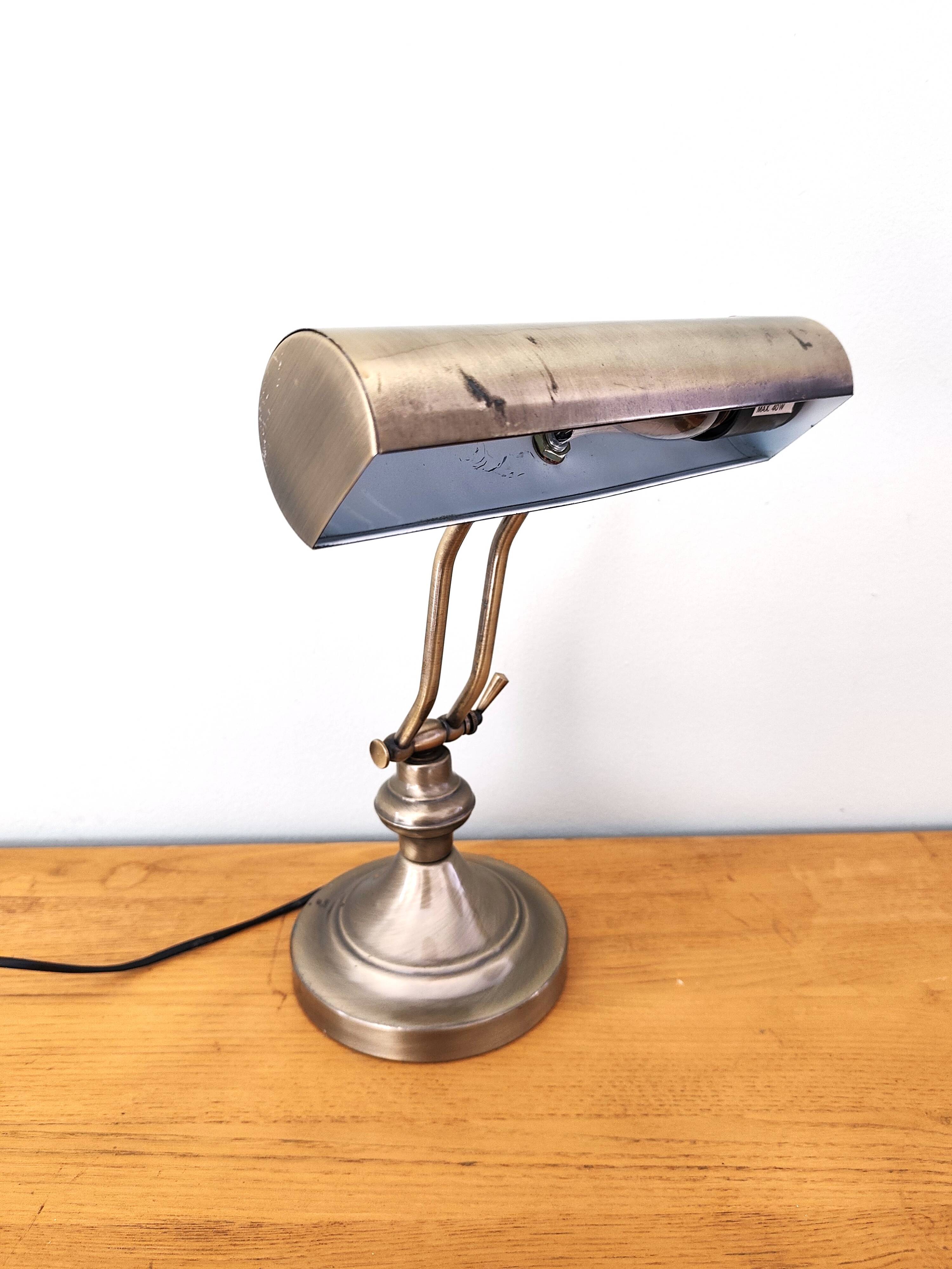 Lampe de bureau ancienne lumijura style banquier