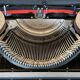 Machine à écrire Remington Travel riter circa 1950