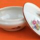 Old soup bowl porcelain foral decoration