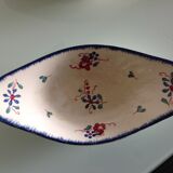 Pair of ravines decor Dambach from the vintage Sarreguemines faienceries 60-70
