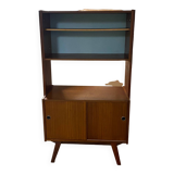 Vintage bookcase with compass feet from the 60s