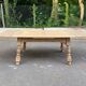 Table à manger extensible art déco rénovée en bois 235cm