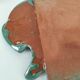 Decorative handcrafted dish – glazed earthenware, marine decor – 80s/90s