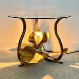 "Nénuphars" illuminating coffee table Maison Honoré Paris, France 1970s