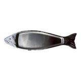Large stainless steel fish platter signed Jean Couzon