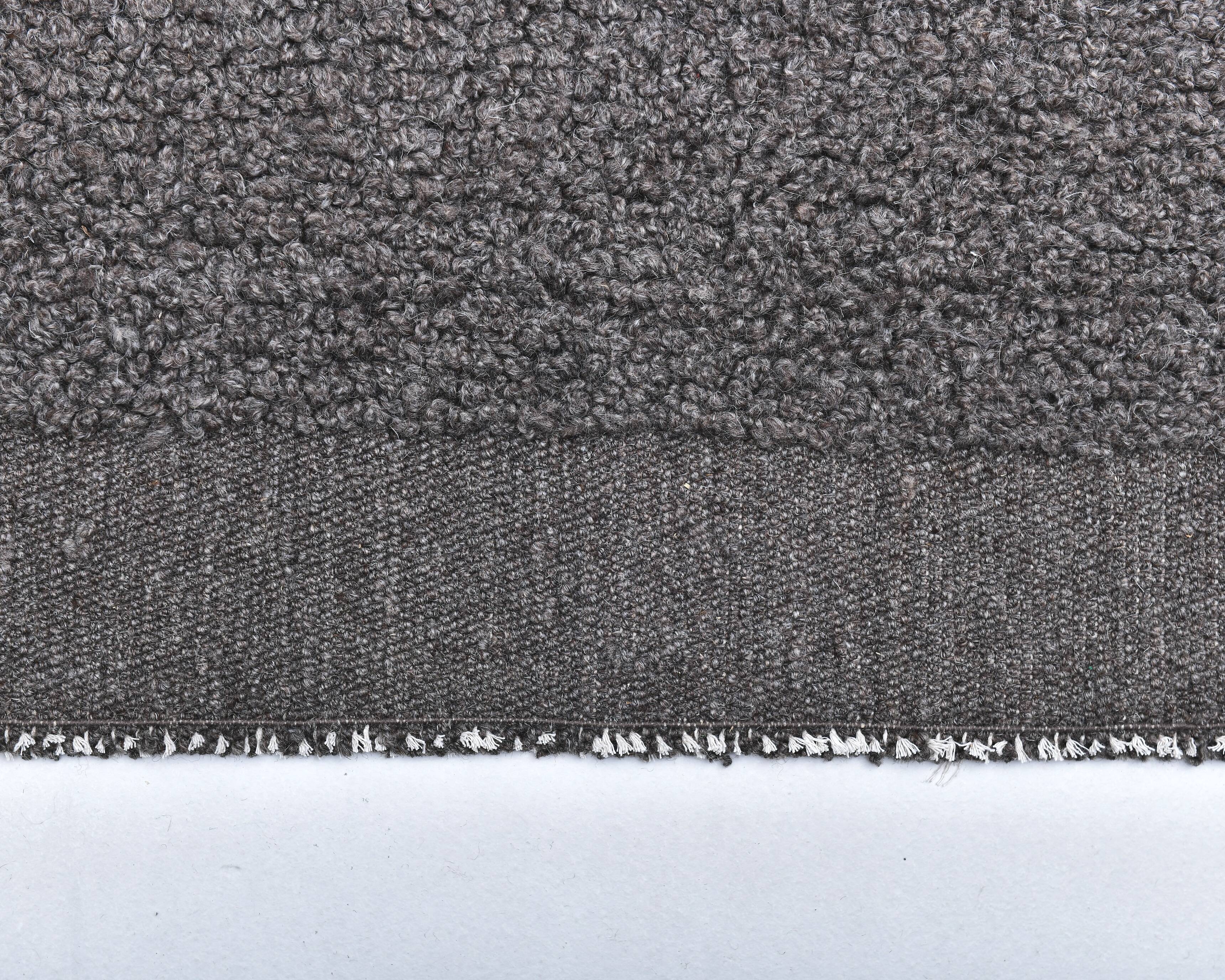 7x10 Oversize Brown Handmade Rug, 211x302Cm SK 241441