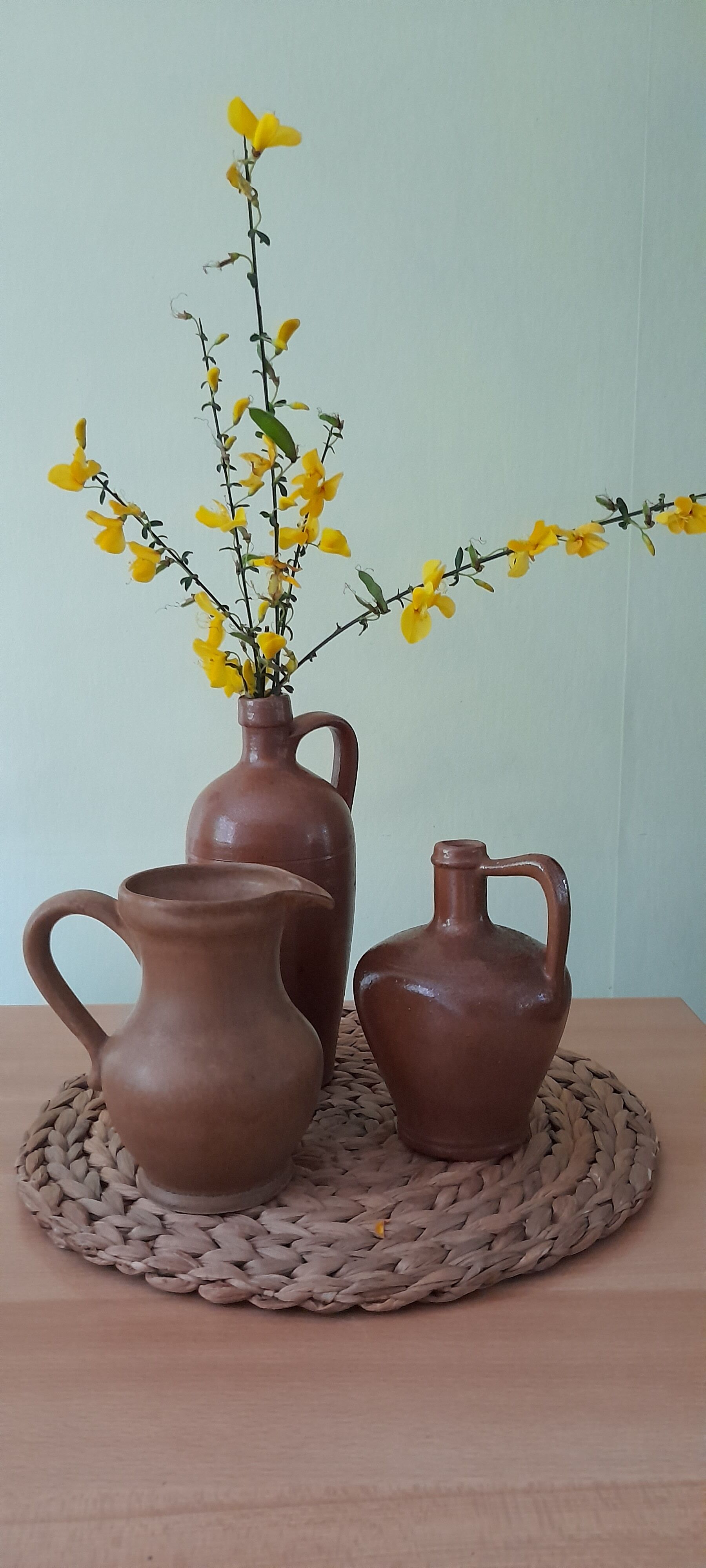 Set of sandstone jugs