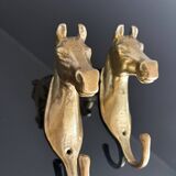 Coppia di Appendiabiti in Bronzo – Italia, Anni '50