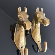 Pair of bronze coat hooks - Italy, 1950s