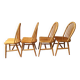 Série de 4 chaises à barreaux