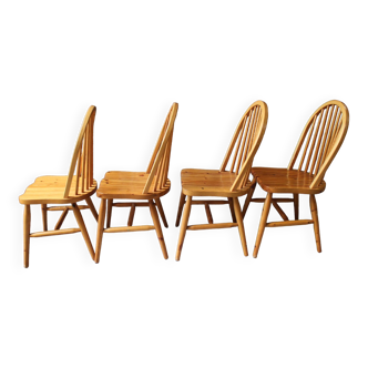 Set of 4 chairs with bars