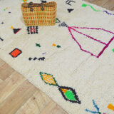 Tapis berbère coloré fait main 250 x 150 cm