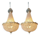 Large pair of hot air balloon chandeliers