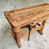 Workbench side table bathroom furniture beech