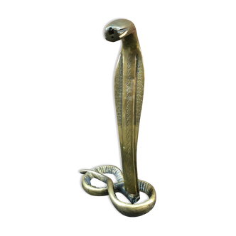 Serpent porte-encens en laiton