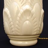 Boch cracked ceramic Art Deco lamp