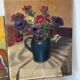 Bouquet of flowers signed Rondeau