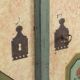 Painted Folk Art Marriage Cabinet