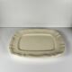 Large rectangular Sarreguemines cream dish, early 20th century.