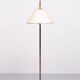 Classic brass Floor Lamp with Curved Neck, 1950s