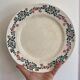 Set of 8 flat plates vintage model Cécile de HBCM