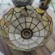 Vintage mother-of-pearl and glass ceiling pendant lampshade