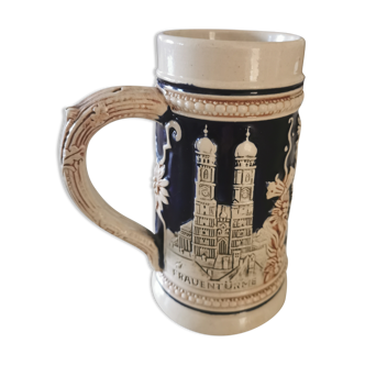 Beer mug made in Germany, wekara with décor representing 3 German cities.