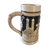 Beer mug made in Germany, wekara with décor representing 3 German cities.