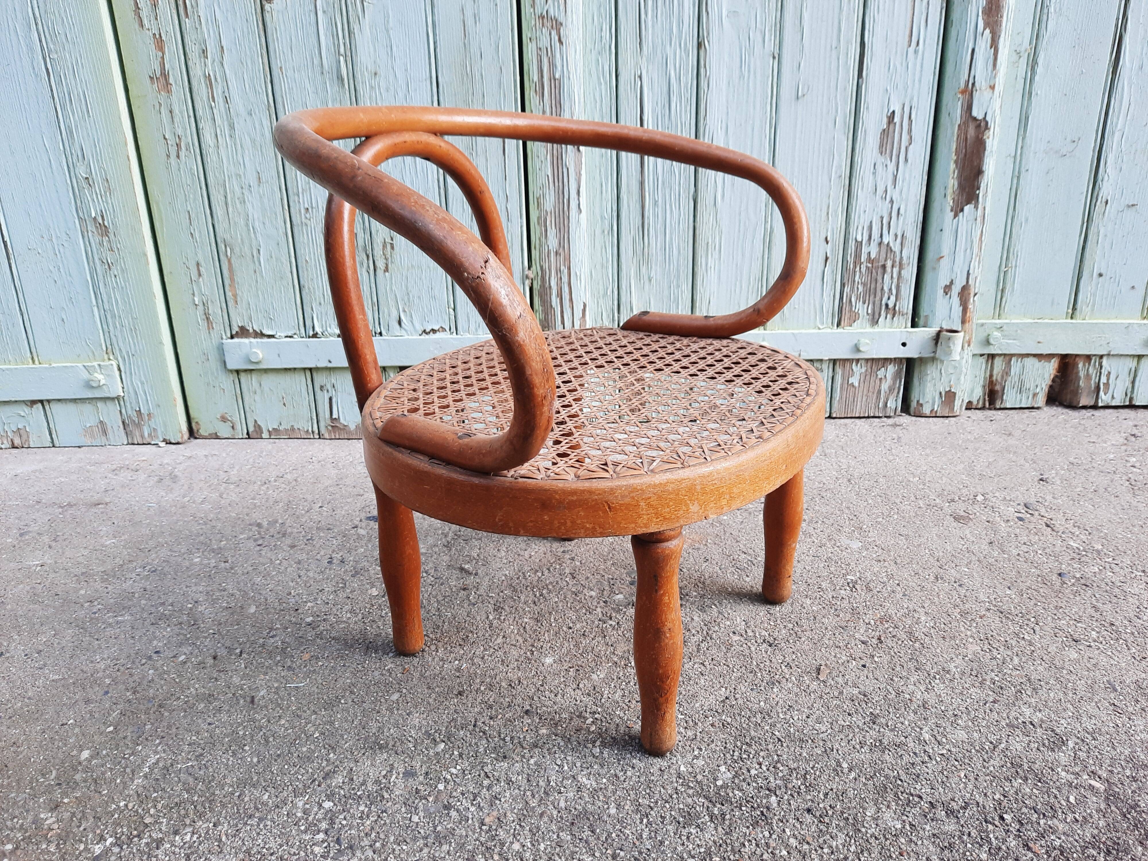 Small cane chair