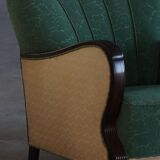 Pair of Art Deco lounge chairs, made by a Danish cabinetmaker, 1940s.