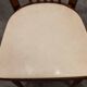 Baumann chair 153 in dark wood and white skai