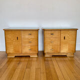 Pair of vintage 50s bedside tables