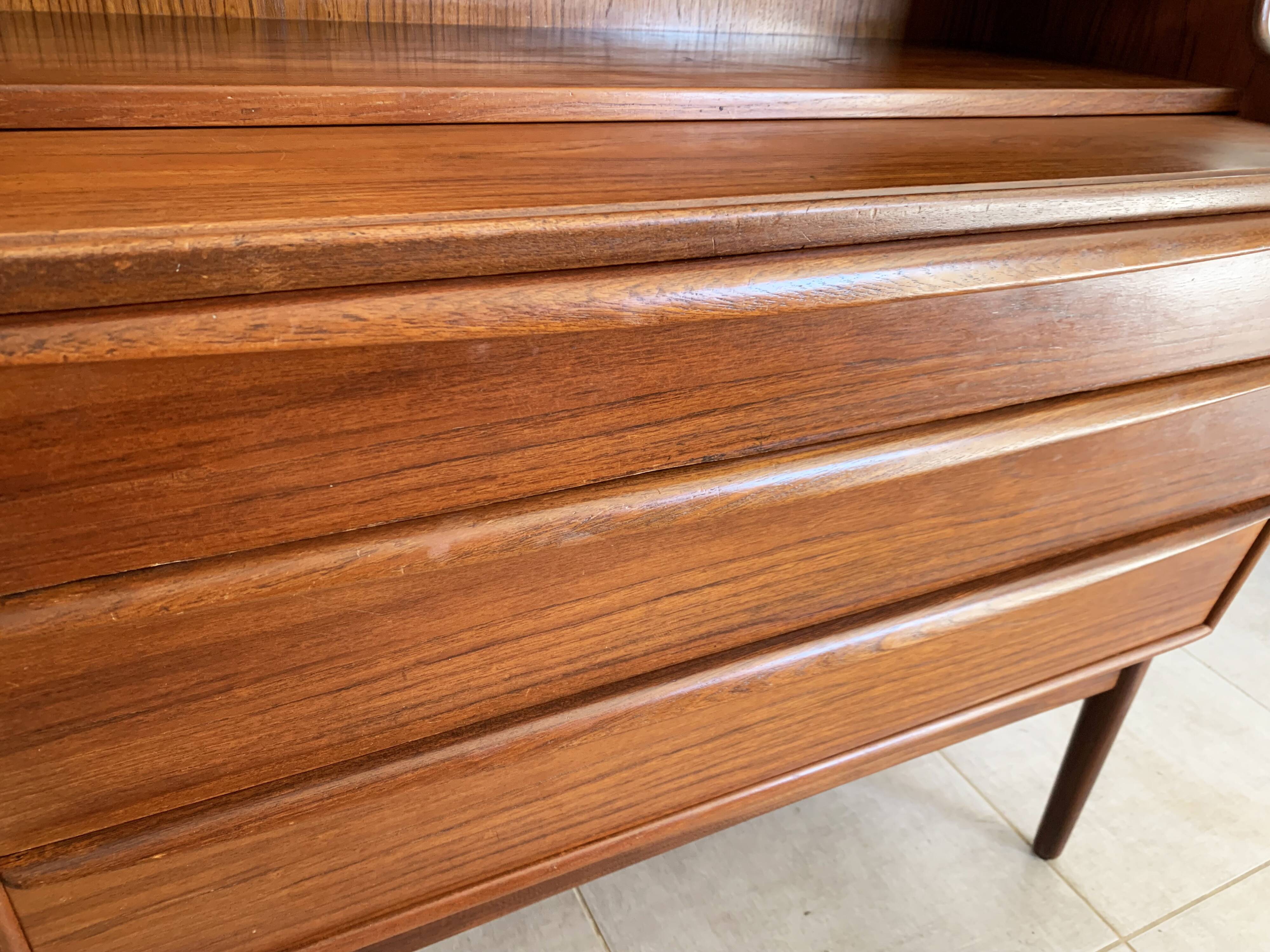 Secretaire vintage danois en teck par svend a.madsen
