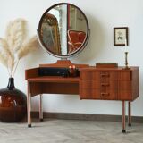 Dressing table - round mirror - 60s