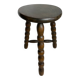 Turned wooden stool