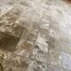 Tapis en peau de vache, patchwork gris argenté