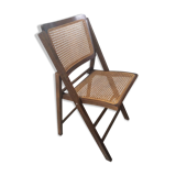 Folding chair caned from the 70s