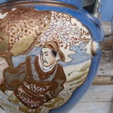 Japan vase satsuma enamelled pottery
