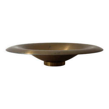 Large bowl / catch-all in genuine brass and signed