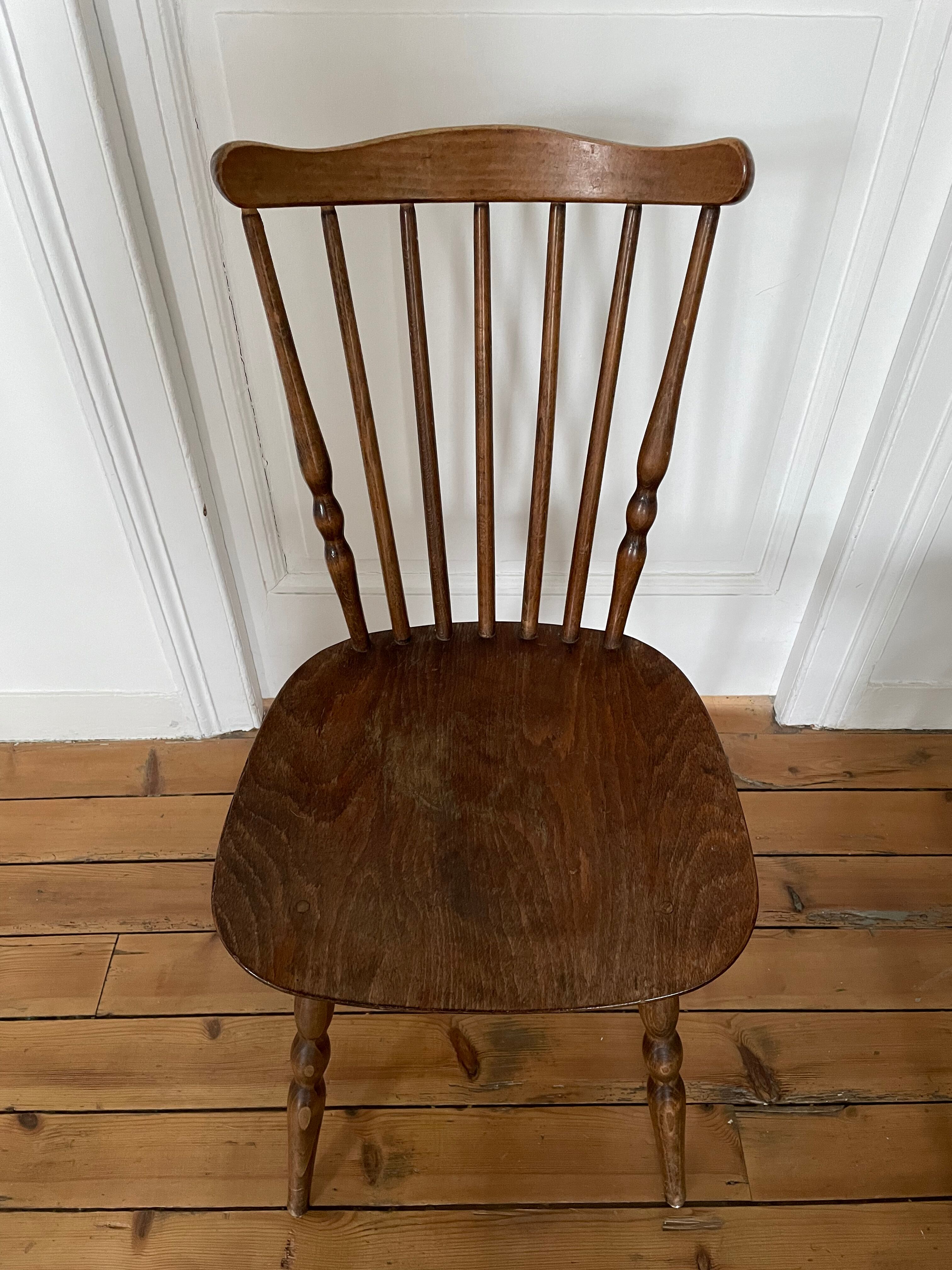 Set of 2 vintage Baumann Tacoma bistro chairs, circa 1960