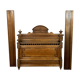 Louis XVI bed from center in walnut and bramble around 1850