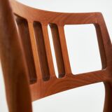 Teak Dining Set by Niels O. Møller for J.L. Møbelfabrik, set of 7, 1960s (MK10285)