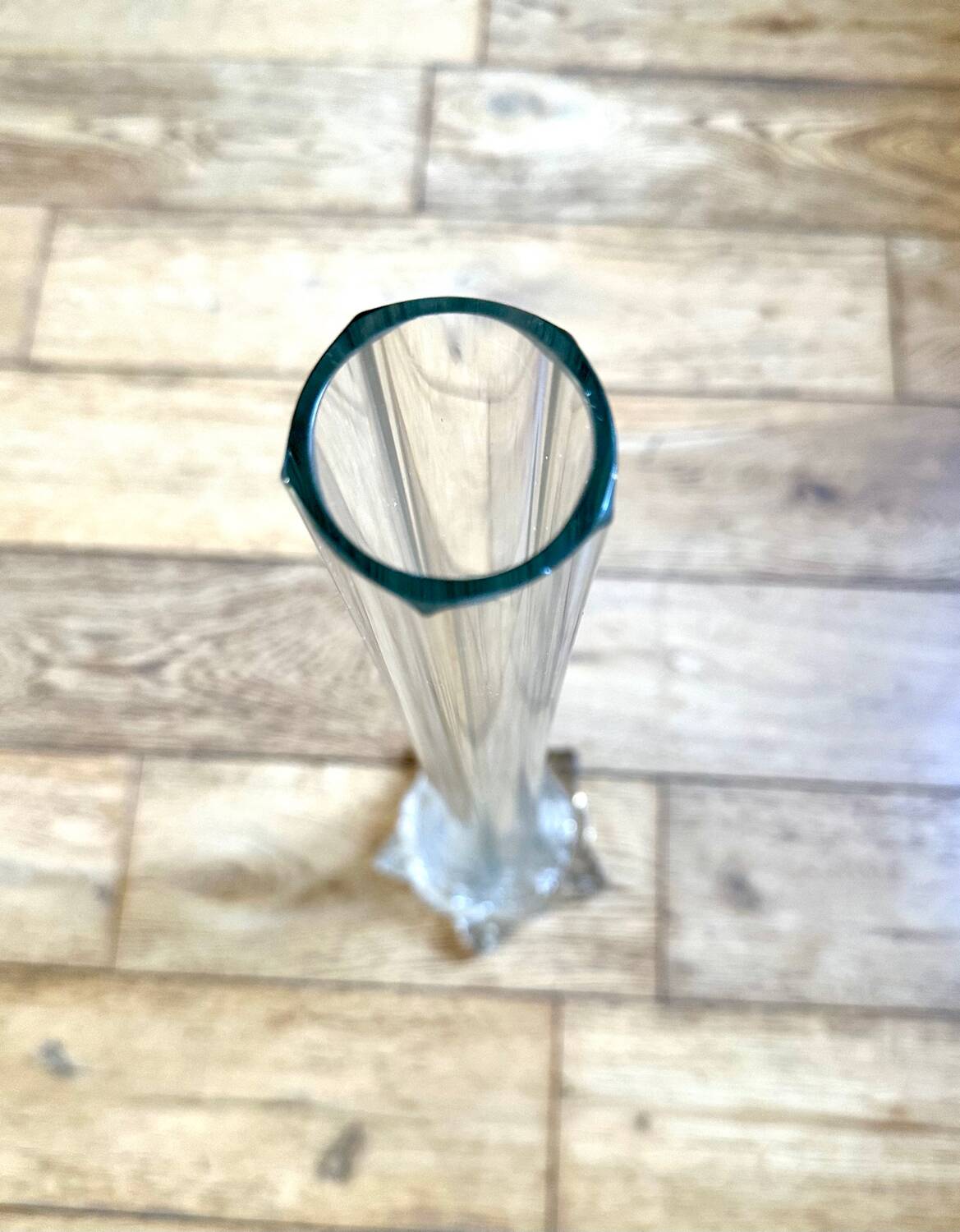 Large art nouveau glass soliflore