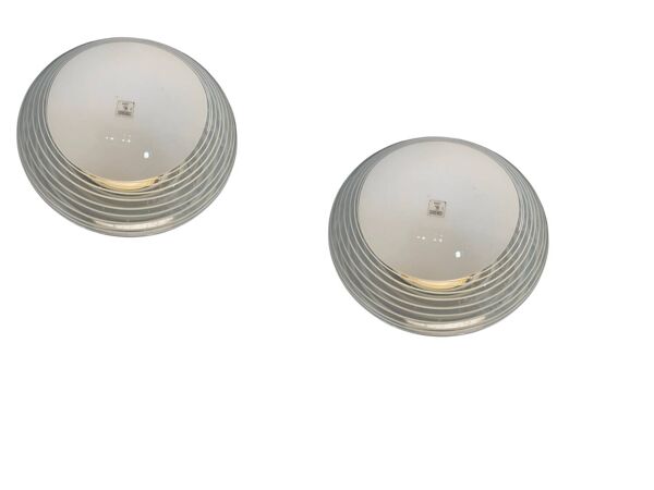 Lot de 2 plafonniers en verre de Murano