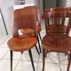 Suite de 8 chaises de bistrot dépareillées Baumann mondor ,tolix  vintage années 1960