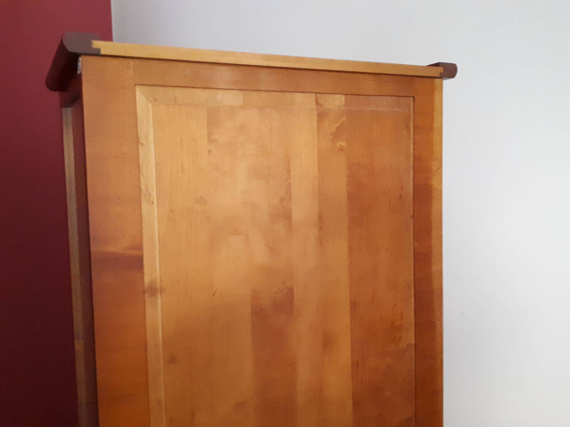 Cherry wood display cabinet with 6 adjustable glass shelves – Drimmer brand